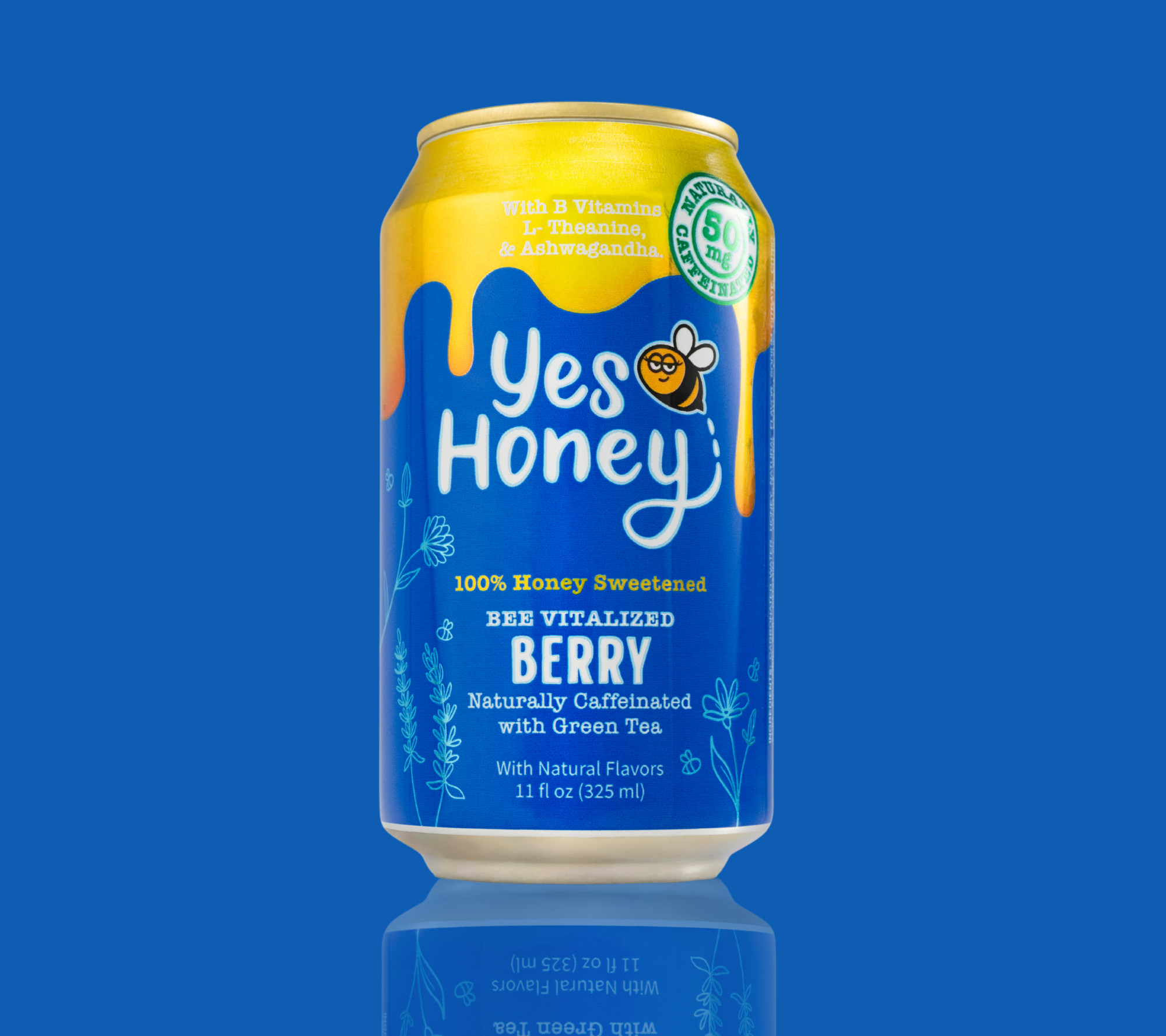 Sparkling Honey Sweetened Berry Tea Case – Yes Honey