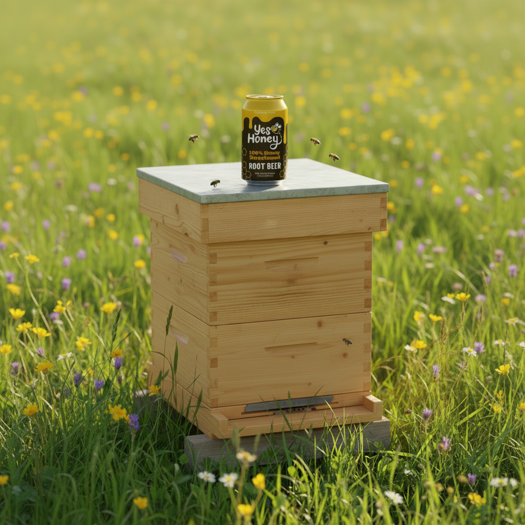 Sparkling Honey Sweetened Root Beer Soda Case