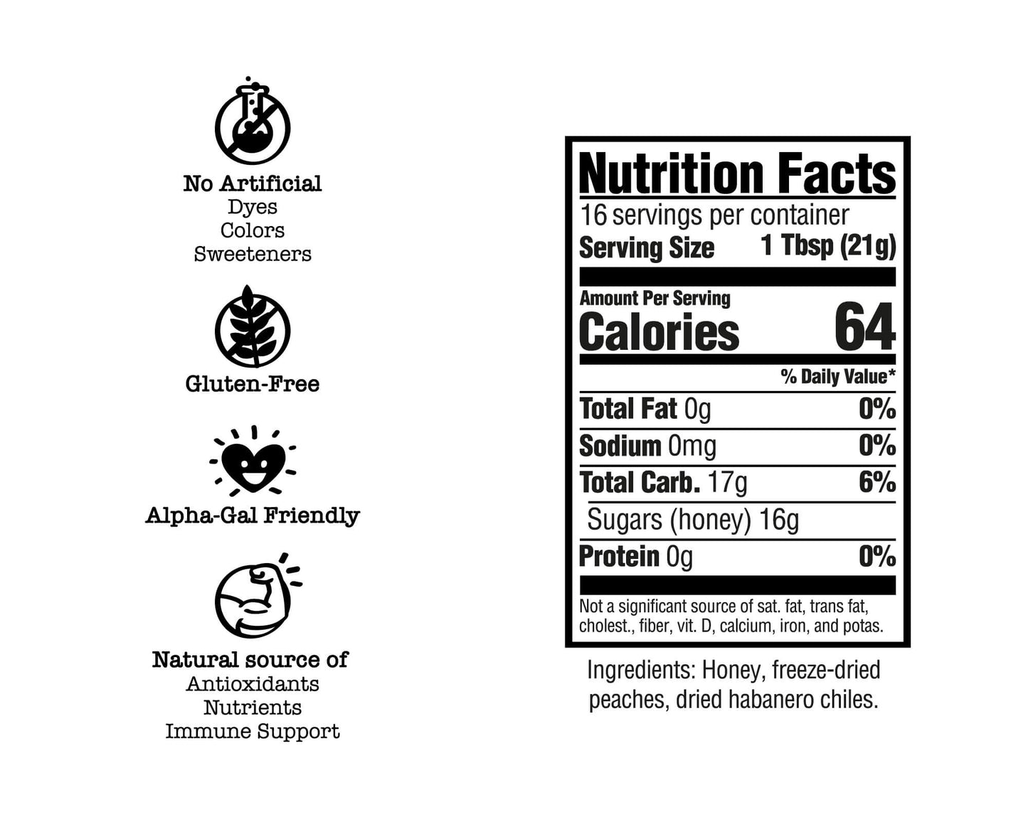 Peach Habanero Honey Drizzler