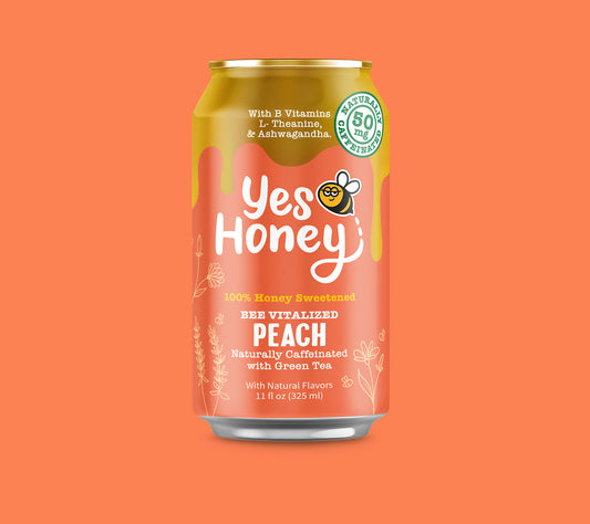 Honey-Sweetened Peach tea