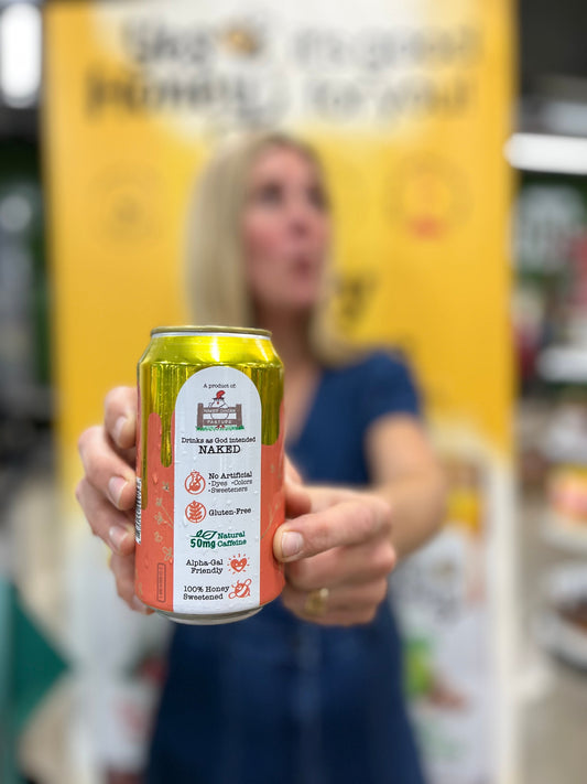 picture of a can of Yes Honey Soda 