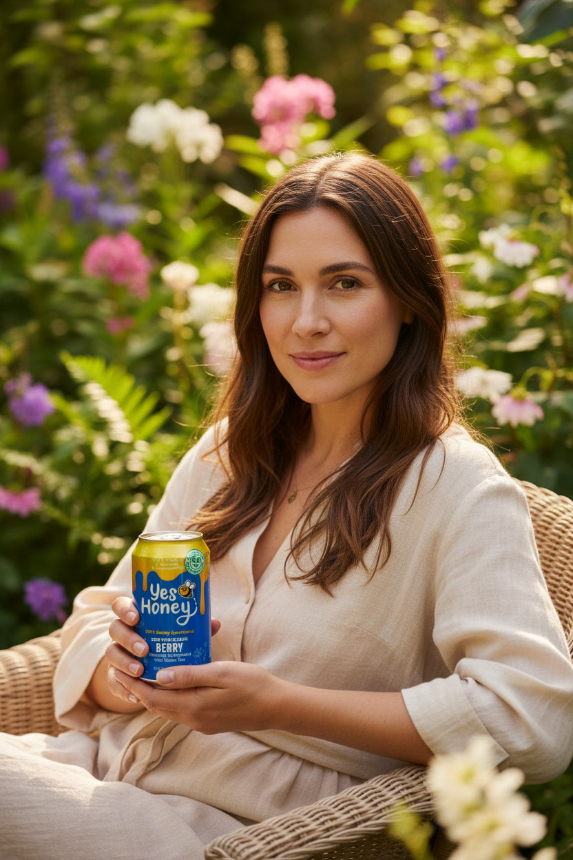 Sparkling Honey Sweetened Berry Tea Case – Yes Honey