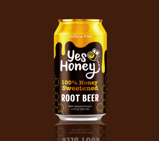 Sparkling Honey Sweetened Root Beer Soda Case