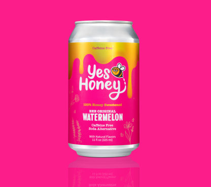 All Natural Honey-Sweetened Watermelon Soda Alternative